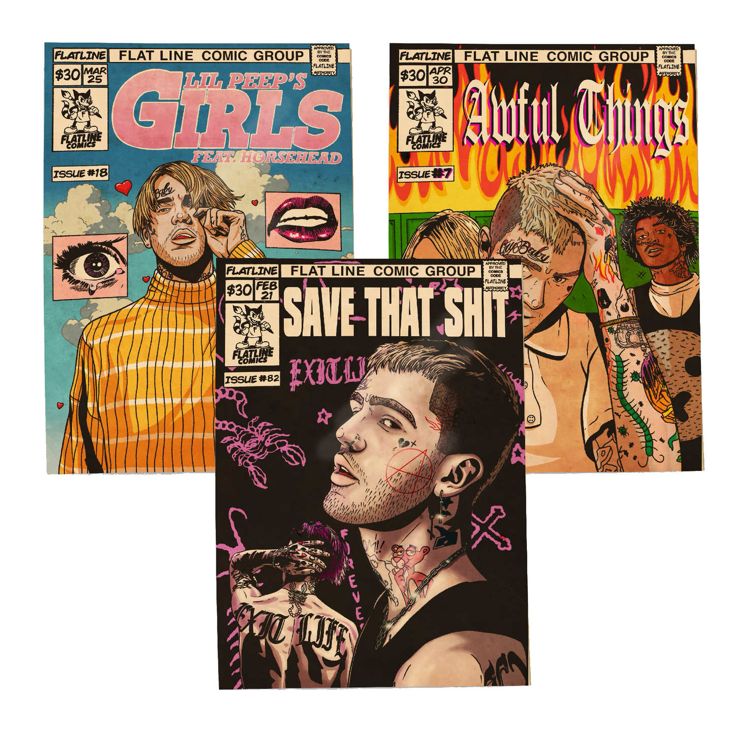 Lil Peep  Complete Trio Bundle